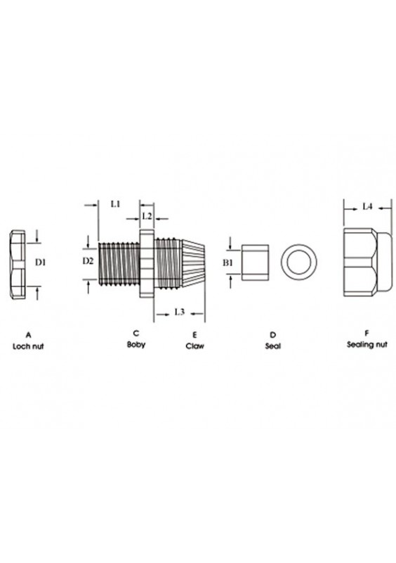 PRESSE ÉTOUPE IP68 PG 11 5 0 10 0mm