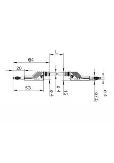 CORDON DE MESURE 4mm 100cm - BLEU (MLN-SIL 100/1)