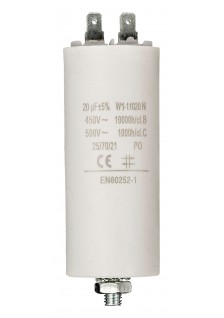 Condensateur de démarrage à cosses - 20.0µF / 450 V