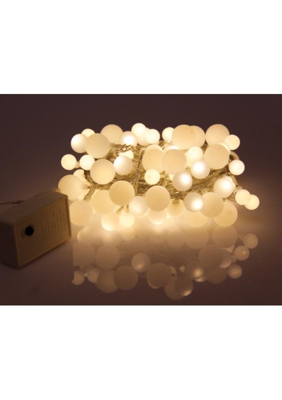 Guirlande lumineuse Durawise à piles 6 m Blanc chaud 600 LED Grappe CN -  Décoration lumineuse - Eminza