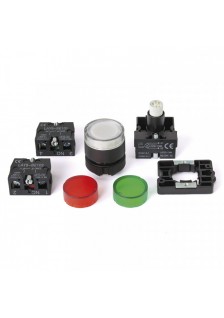 BOUTON POUSSOIR LUMINEUX - 230V - Ø 22mm