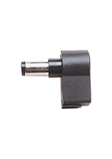 FICHE D' ALIMENTATION MÂLE COUDÉ - INT 1.1mm EXT 3.4mm