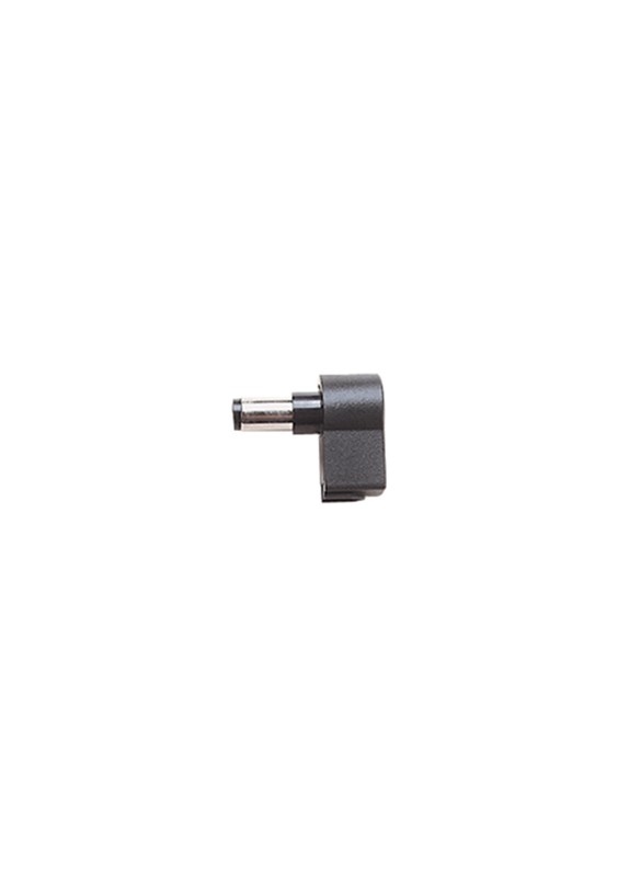 FICHE D' ALIMENTATION MÂLE COUDÉ - INT 1.1mm EXT 3.4mm