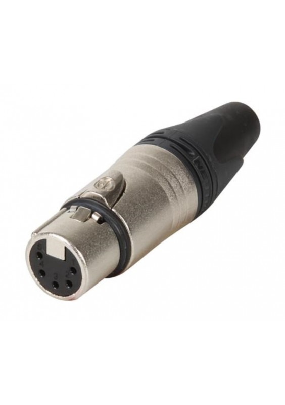 NEUTRIK - CONNECTEUR XLR- 5 POINTS FEMELLE- ARGENTE- NICKEL