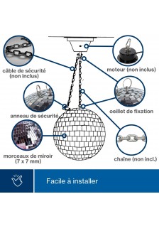 BOULE À FACETTES DISCO Ø 50cm