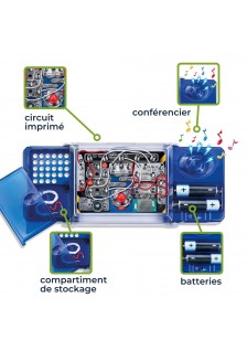 KIT DE 8 EXPÉRIENCES ÉLECTRONIQUES LED ET MUSIQUE - KNS100