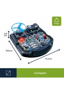 KIT DE 18 EXPÉRIENCES ÉLECTRONIQUES LED VENTILATEUR ET SON - KNS110