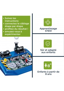 KIT DE 25 EXPÉRIENCES ÉLECTRONIQUES CIRCUITS AMUSANTS - KNS120