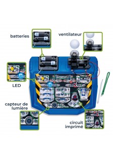 KIT DE 25 EXPÉRIENCES ÉLECTRONIQUES CIRCUITS AMUSANTS - KNS120