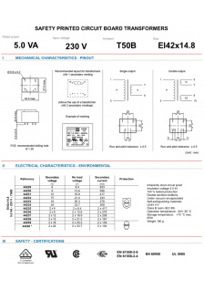 TRANSFO 1x6V / 5VA