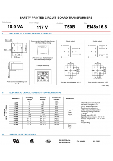 TRANSFOS 2x6V / 10VA