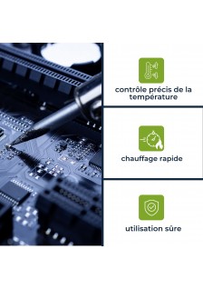 STATION DE SOUDAGE RÉGLABLE - 50 W - 175-480 °C