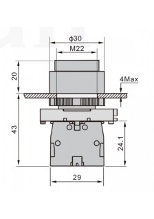 BOUTON POUSSOIR VERT