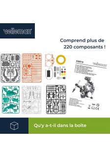 KIT DE CONSTRUCTION ROBOT DE CODAGE MÉCANIQUE 5 EN 1