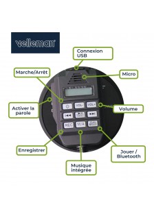 MÉGAPHONE PUISSANT - BLUETOOTH - 50 W