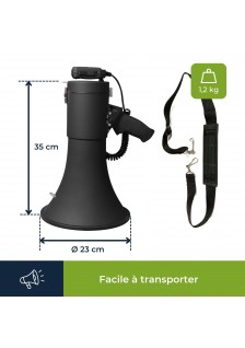 MÉGAPHONE PUISSANT - BLUETOOTH - 50 W