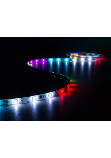 KIT RUBAN À LED FLEXIBLE LED ANIMÉ AVEC CONTRÔLEUR ET ALIMENTATION - RVB - 150 LED - 5 m - 12 Vcc